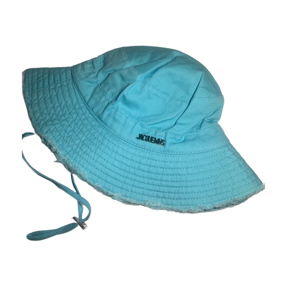 Jacquemus Turquoise Blue Bucket Hat / Silver accents - Picture 3 of 4